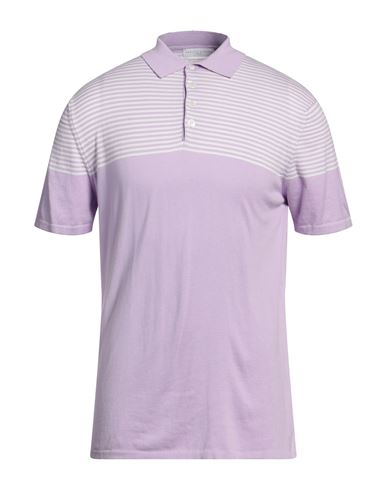 Daniele Fiesoli Man Polo Shirt Lilac Size Xxl Cotton In Purple