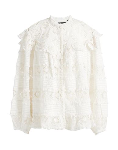 Isabel Marant Woman Top White Size 6 Cotton, Silk
