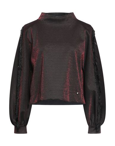Frase Francesca Severi Woman Sweatshirt Red Size 6 Polyester, Metallic Fiber, Elastane