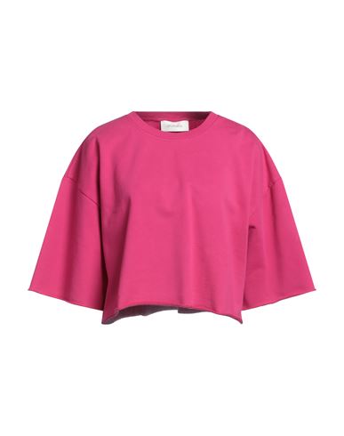 Sportmax Woman Sweatshirt Fuchsia Size Xs Cotton In Pink