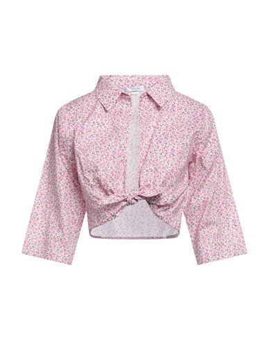 Delfina Woman Shirt Pink Size S Cotton