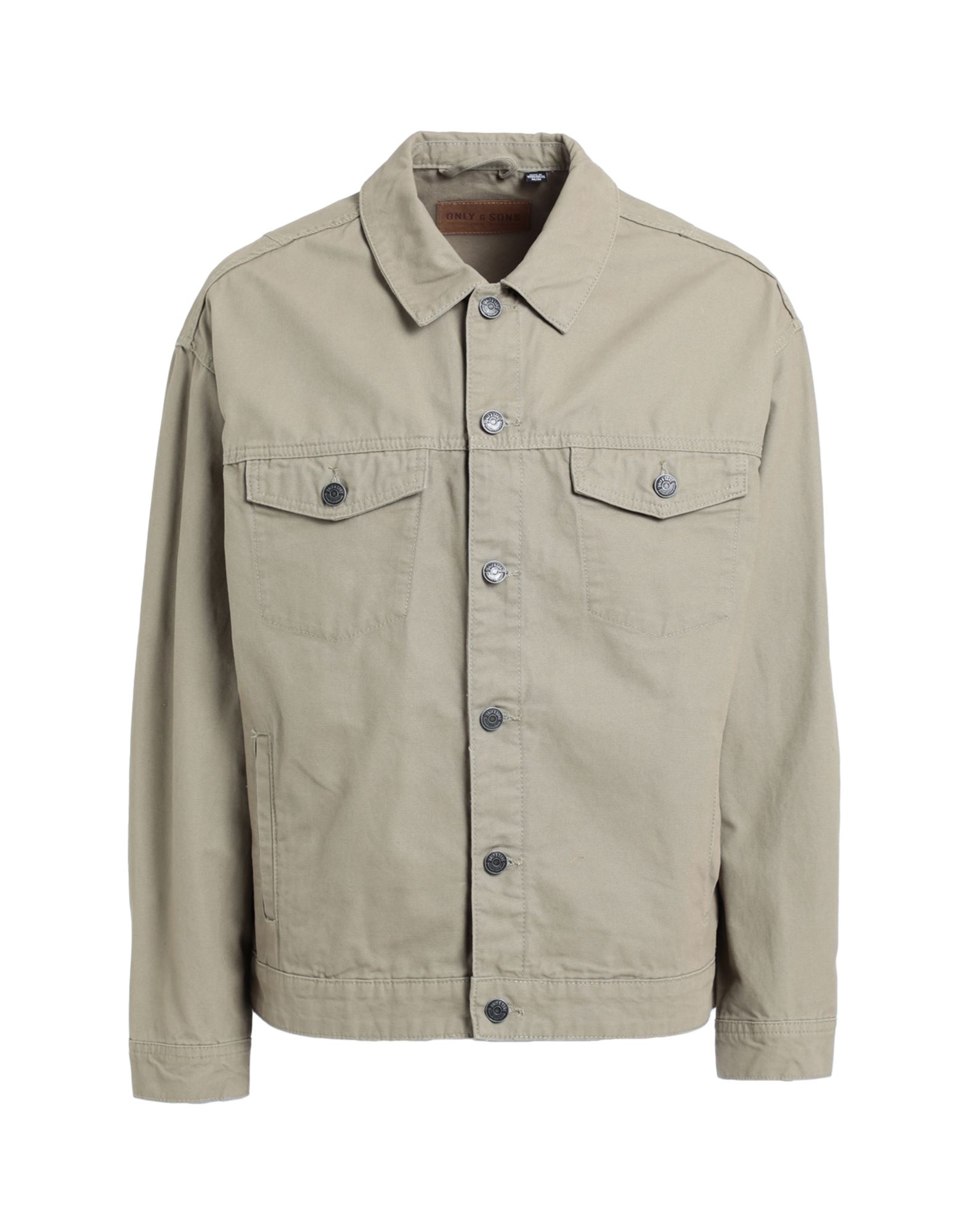 Only & Sons Man Shirt Sage Green Size S Cotton