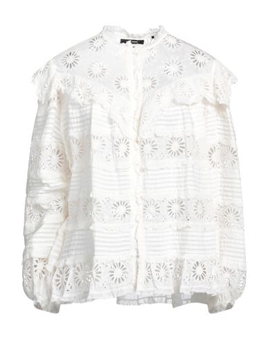 Isabel Marant Woman Shirt White Size 6 Cotton, Silk