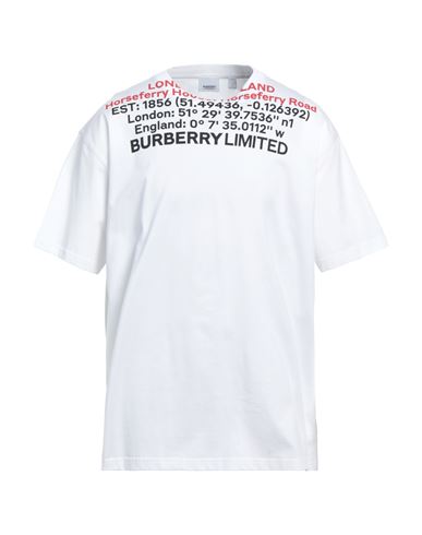 Burberry Man T-shirt White Size S Cotton