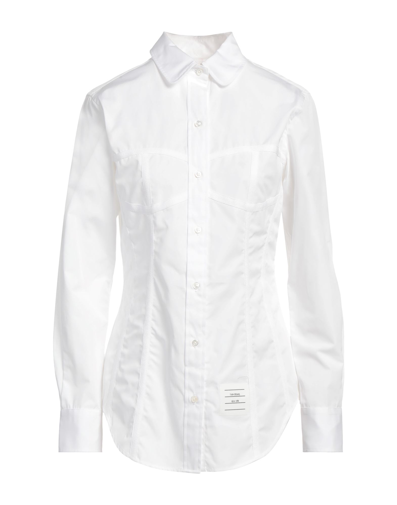 Thom Browne Woman Shirt White Size 4 Cotton