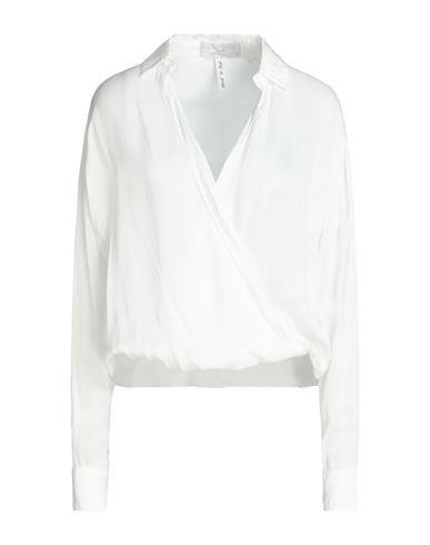 Guess Woman Top White Size Xs Viscose, Silk