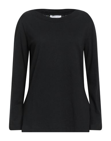 120% Lino Woman T-shirt Black Size Xxs Linen, Cotton