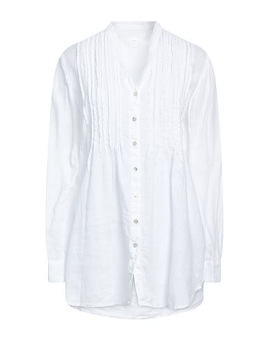 Shop 120% Lino Woman Shirt White Size 10 Linen