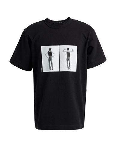 Helmut Lang Man T-shirt Black Size Xxl Cotton