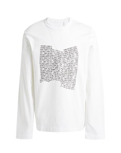 Helmut Lang Man T-shirt White Size Xxl Cotton