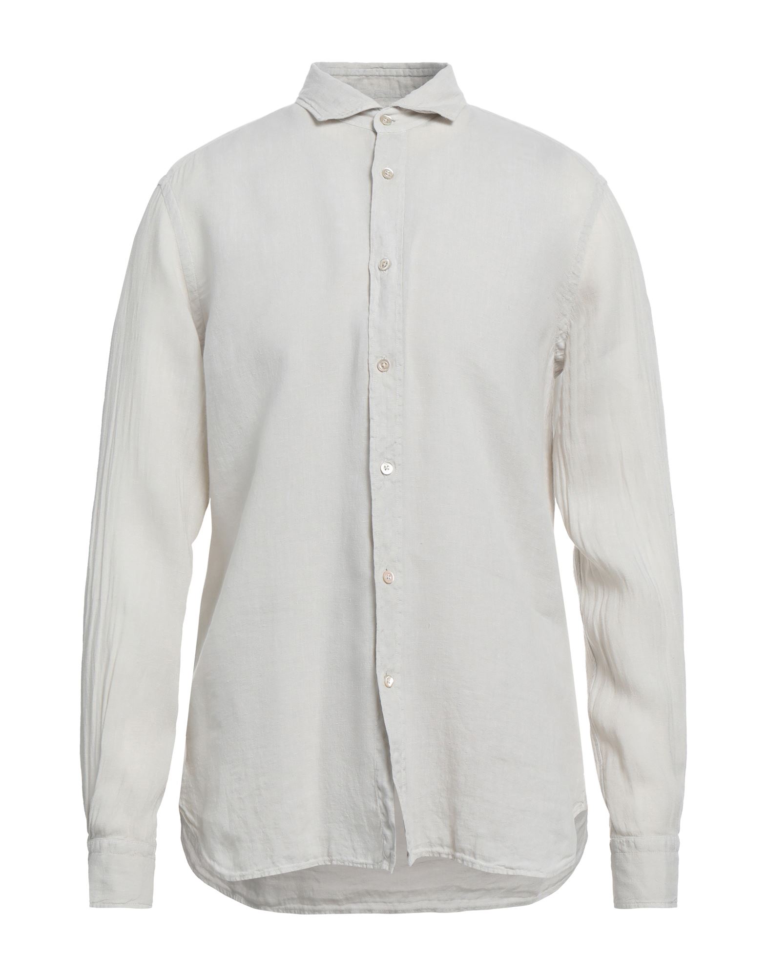 Boglioli Long-sleeve Linen Shirt In White