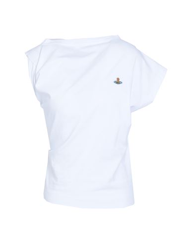 Vivienne Westwood Hebo Asymmetric Cotton Jersey T-shirt In White