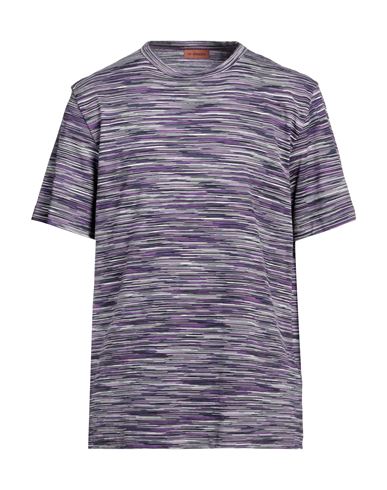 Missoni Man T-shirt Mauve Size Xl Cotton In Purple