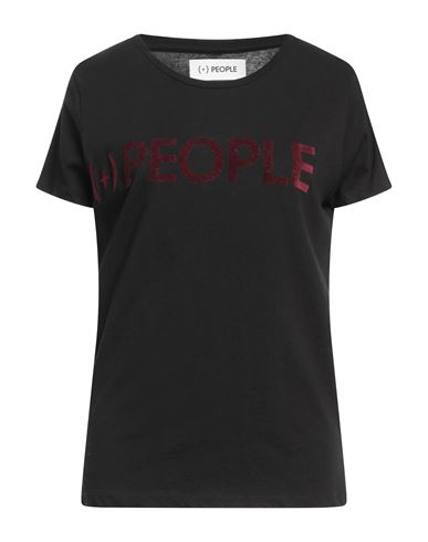 People (+)  Woman T-shirt Black Size S Organic Cotton