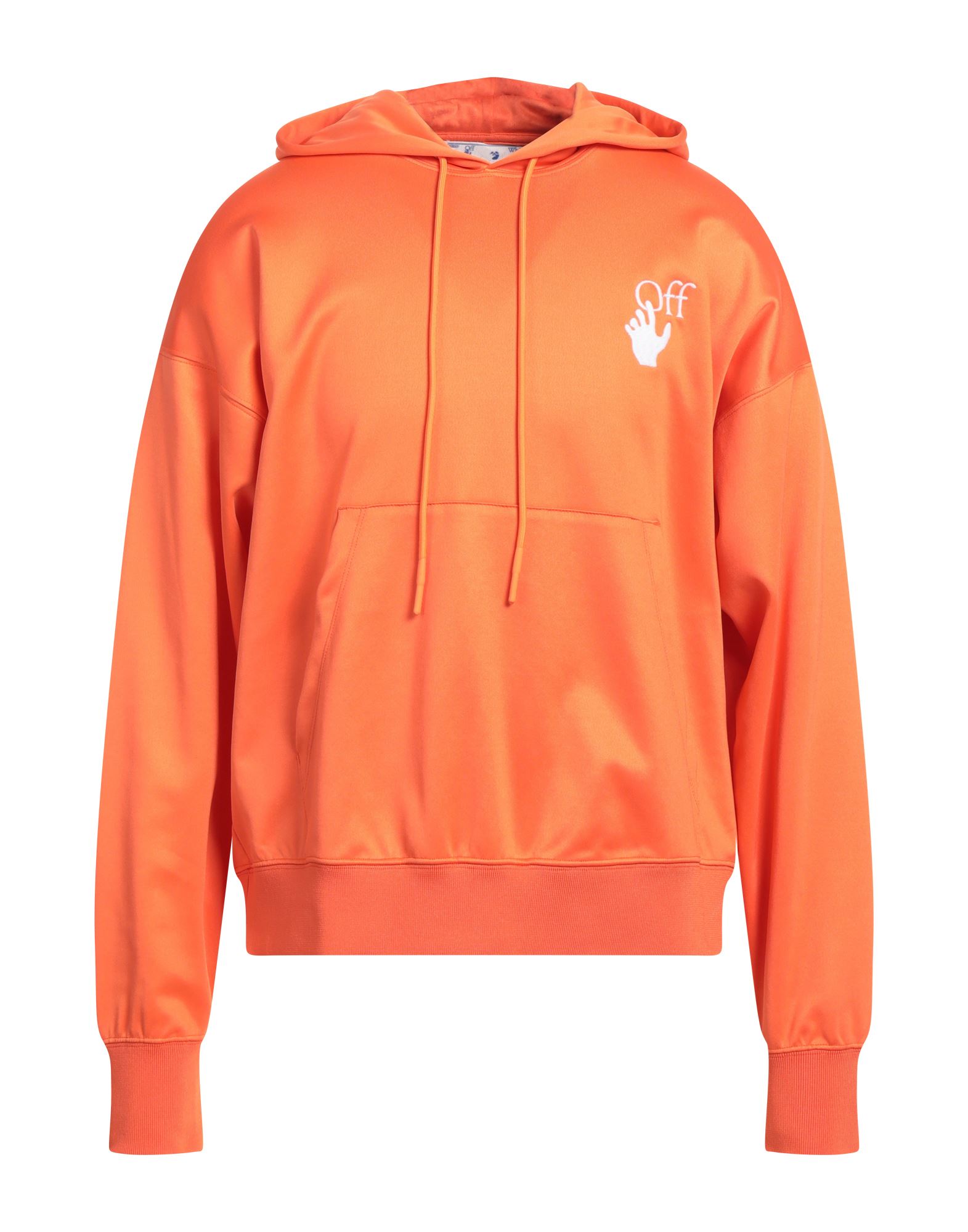 Off-white Man Sweatshirt Orange Size Xs Polyamide, Cotton, Elastane
