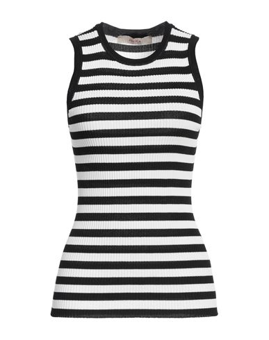 Jucca Woman Tank Top Black Size L Viscose, Polyamide In Black