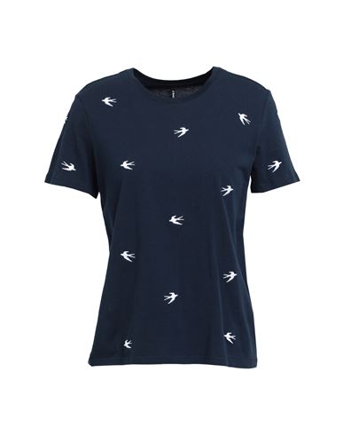 Only Woman T-shirt Navy Blue Size Xs Cotton