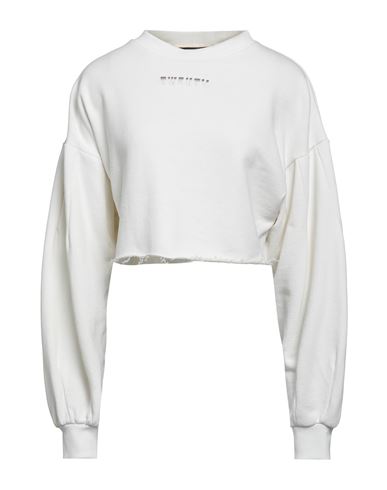 Twenty Montreal Twenty Montréal Woman Sweatshirt Ivory Size S Cotton, Polyester, Elastane In White