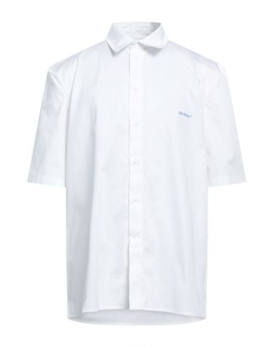 Off-white Man Shirt White Size Xs Cotton