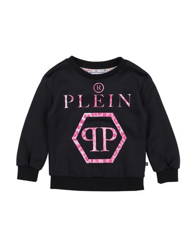Philipp Plein Babies'  Toddler Girl Sweatshirt Black Size 4 Polyamide, Cotton, Elastane