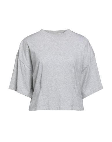 Champion Reverse Weave Woman T-shirt Light Grey Size Xl Cotton