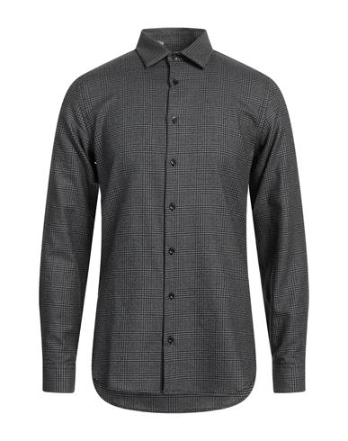 Havana & Co. Man Shirt Lead Size 15 ¾ Cotton In Grey