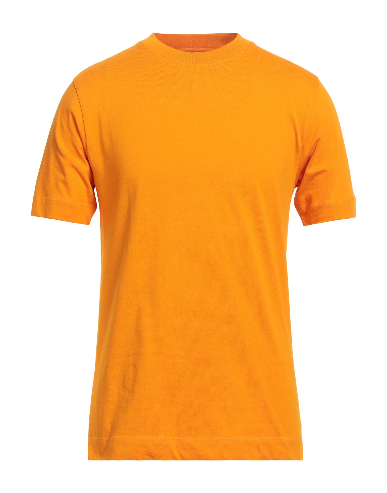 Shop Gazzarrini Man T-shirt Orange Size Xxl Cotton