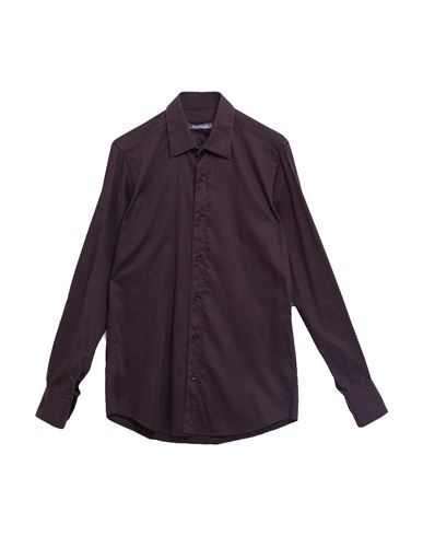 Havana & Co. Man Shirt Dark Purple Size 16 ½ Cotton, Elastane