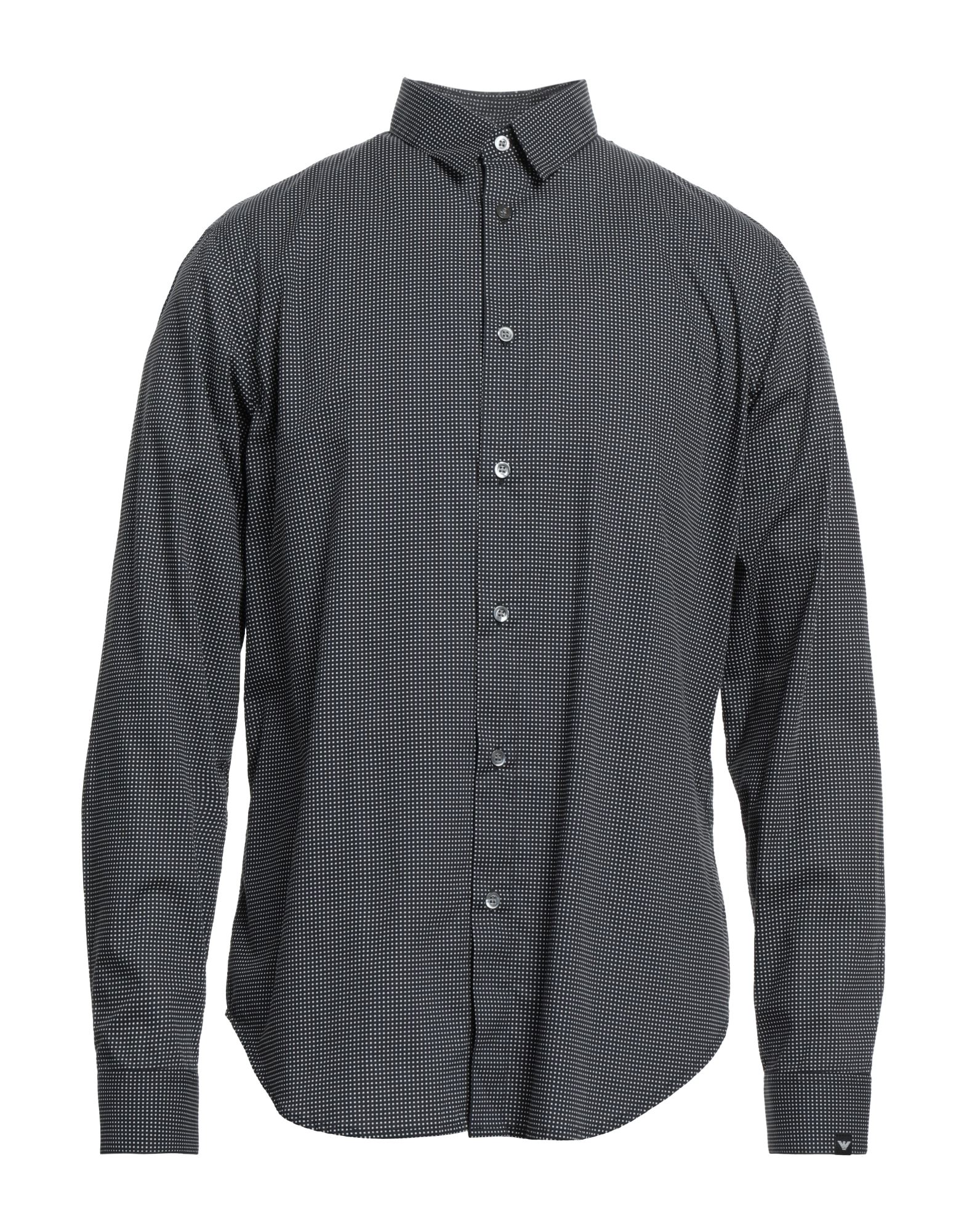 Emporio Armani Man Shirt Black Size Xs Cotton