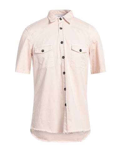 Aglini Man Shirt Cream Size 16 Cotton, Elastane In White