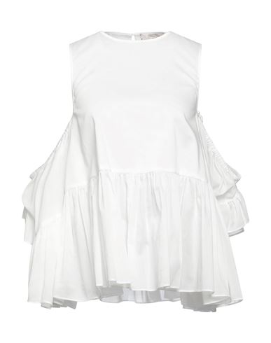Dorothee Schumacher Woman Top Ivory Size 4 Cotton In White