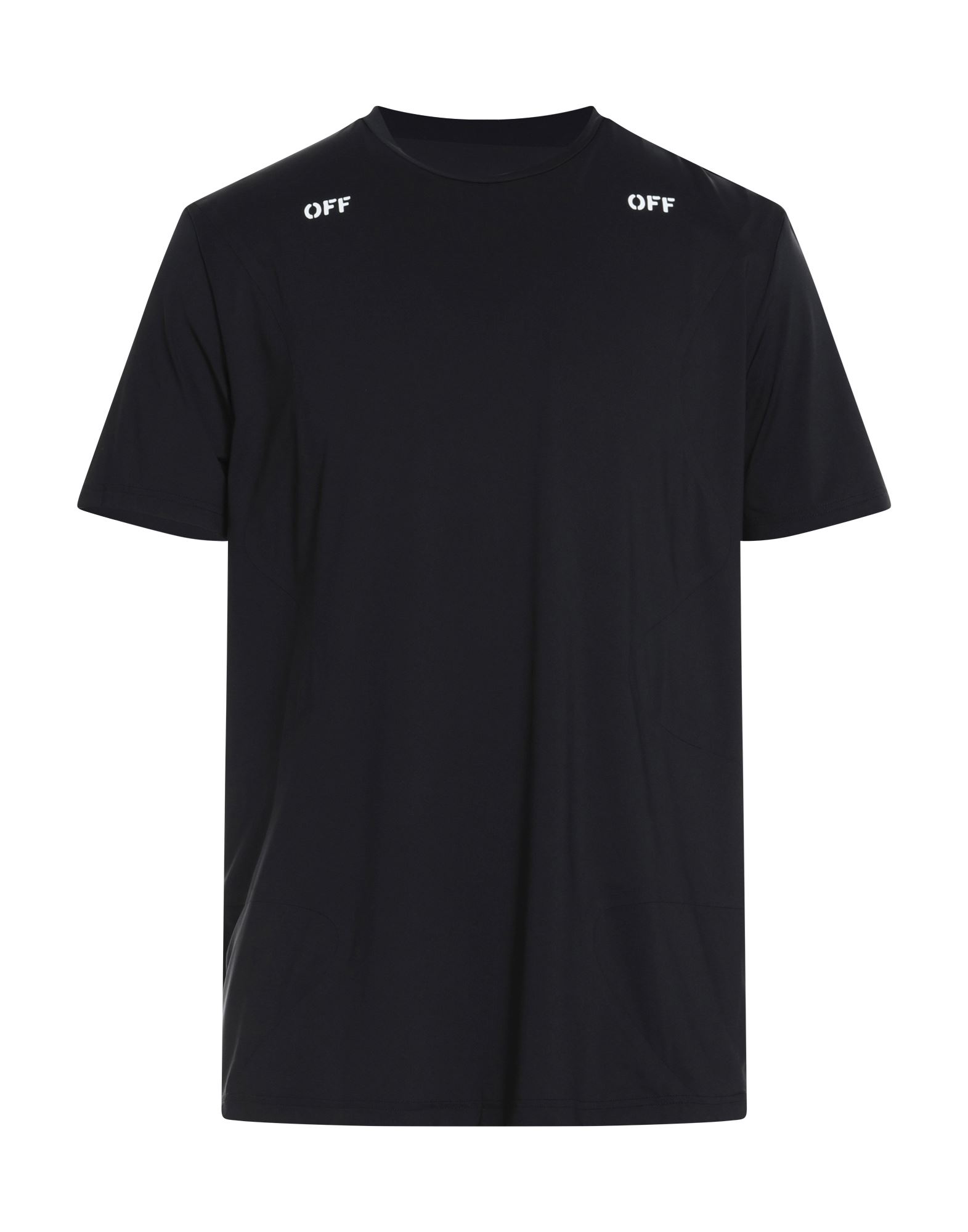 Off-white Man T-shirt Black Size Xxl Polyester, Elastane