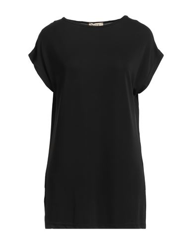 Think Woman T-shirt Black Size Xl Polyester, Elastane