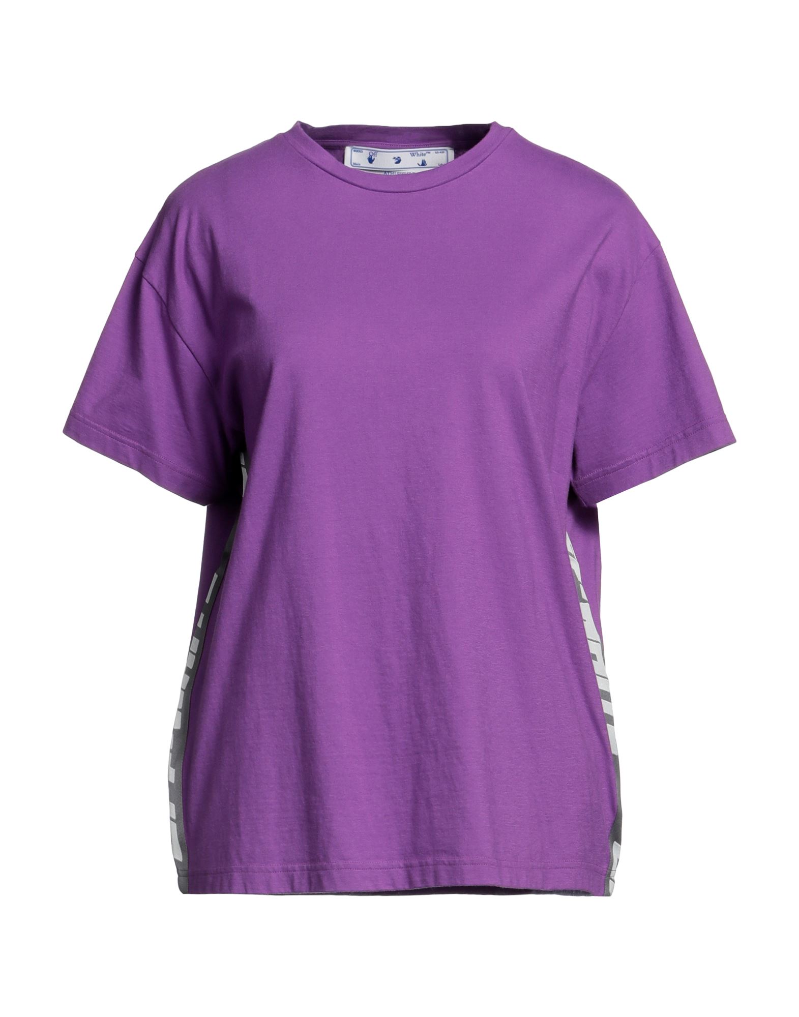 Off-white Woman T-shirt Mauve Size Xs Cotton, Polyester In Purple