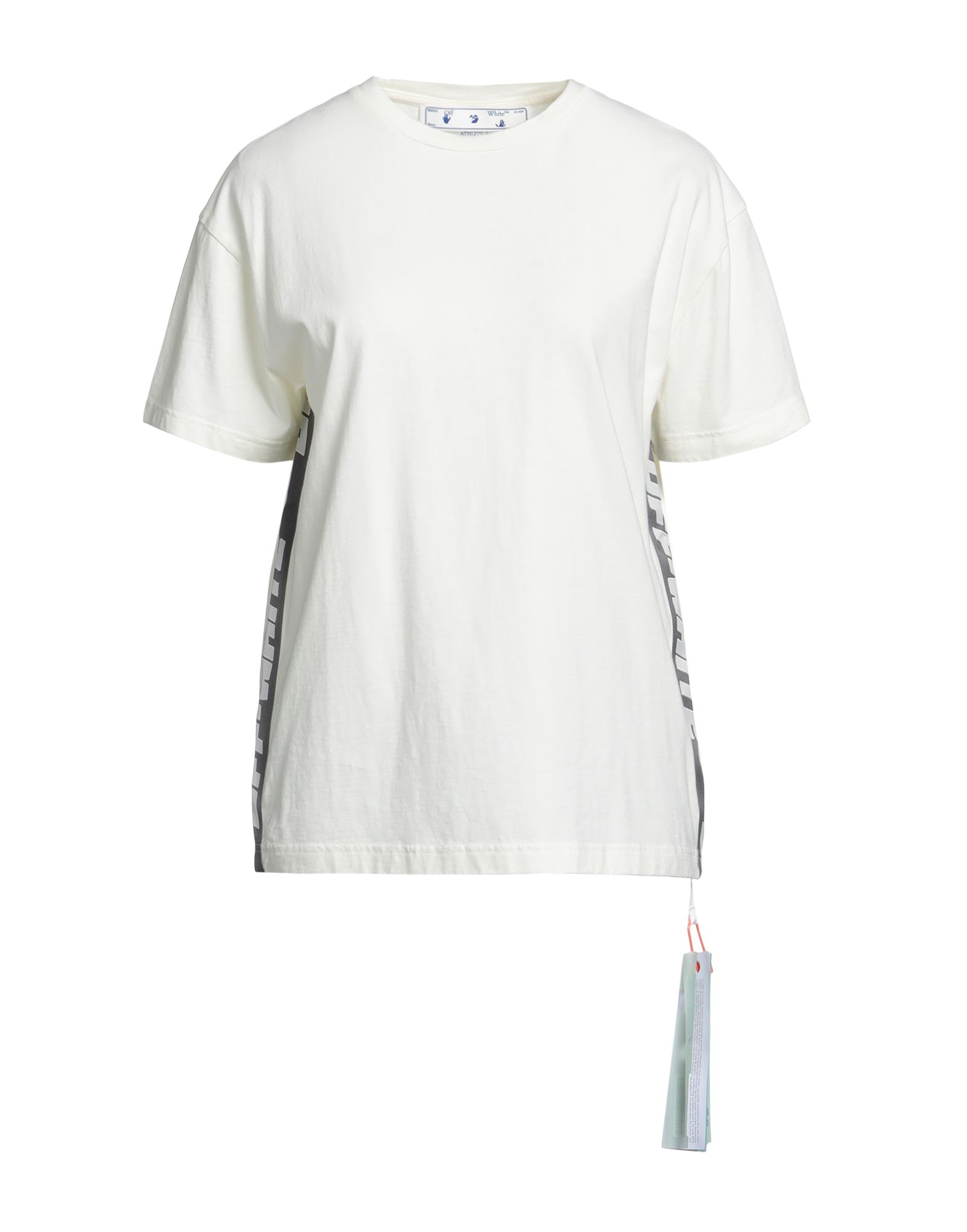 Off-white Woman T-shirt White Size Xl Organic Cotton, Recycled Cotton