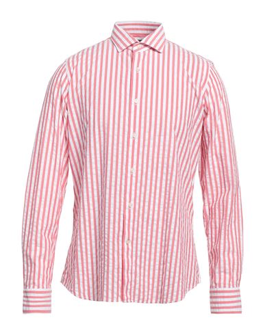 Alea Man Shirt Red Size 15 ½ Cotton In Multi