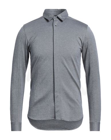 Emporio Armani Man Shirt Grey Size S Cotton
