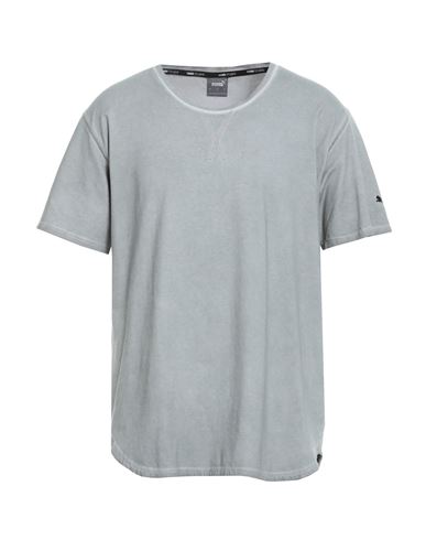 Puma Man T-shirt Grey Size M Cotton, Elastane