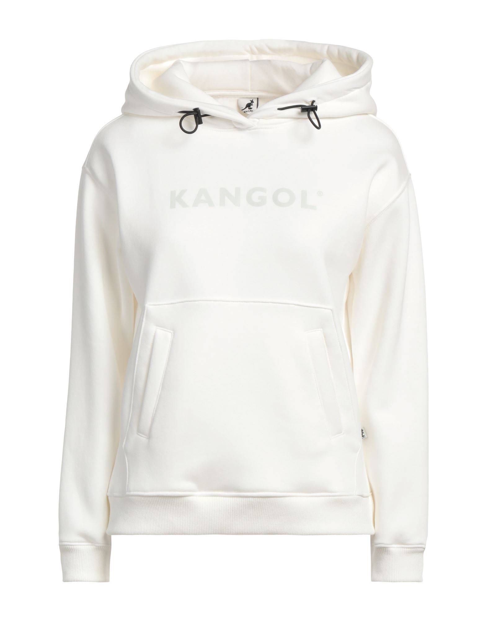 Kangol Woman Sweatshirt White Size S Polyester, Cotton