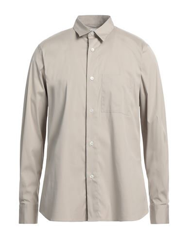 Aglini Man Shirt Light Grey Size 16 Cotton, Polyamide, Elastane