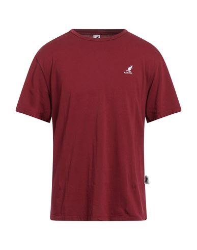 Kangol Man T-shirt Burgundy Size M Cotton In Red