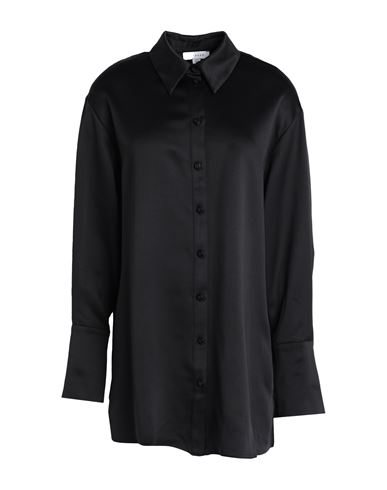 Topshop Woman Shirt Black Size 0 Polyester