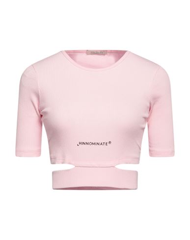 Hinnominate Woman T-shirt Pink Size Xl Cotton, Elastane