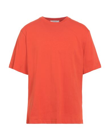 Ih Nom Uh Nit Man T-shirt Orange Size Xl Cotton, Elastane