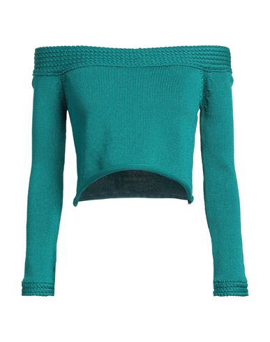 Antonella Rizza Woman Sweater Emerald Green Size M Nylon