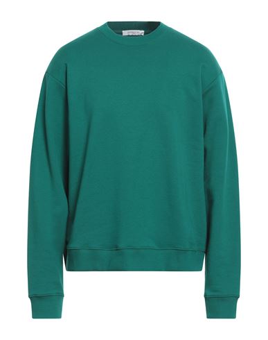 Ih Nom Uh Nit Man Sweatshirt Emerald Green Size L Cotton, Elastane