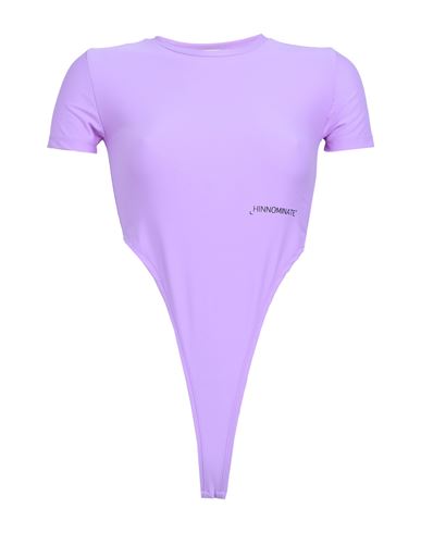 Hinnominate Woman T-shirt Purple Size L Polyamide, Elastane