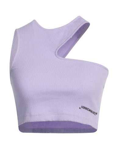 Hinnominate Woman Top Lilac Size S Cotton, Elastane In Purple