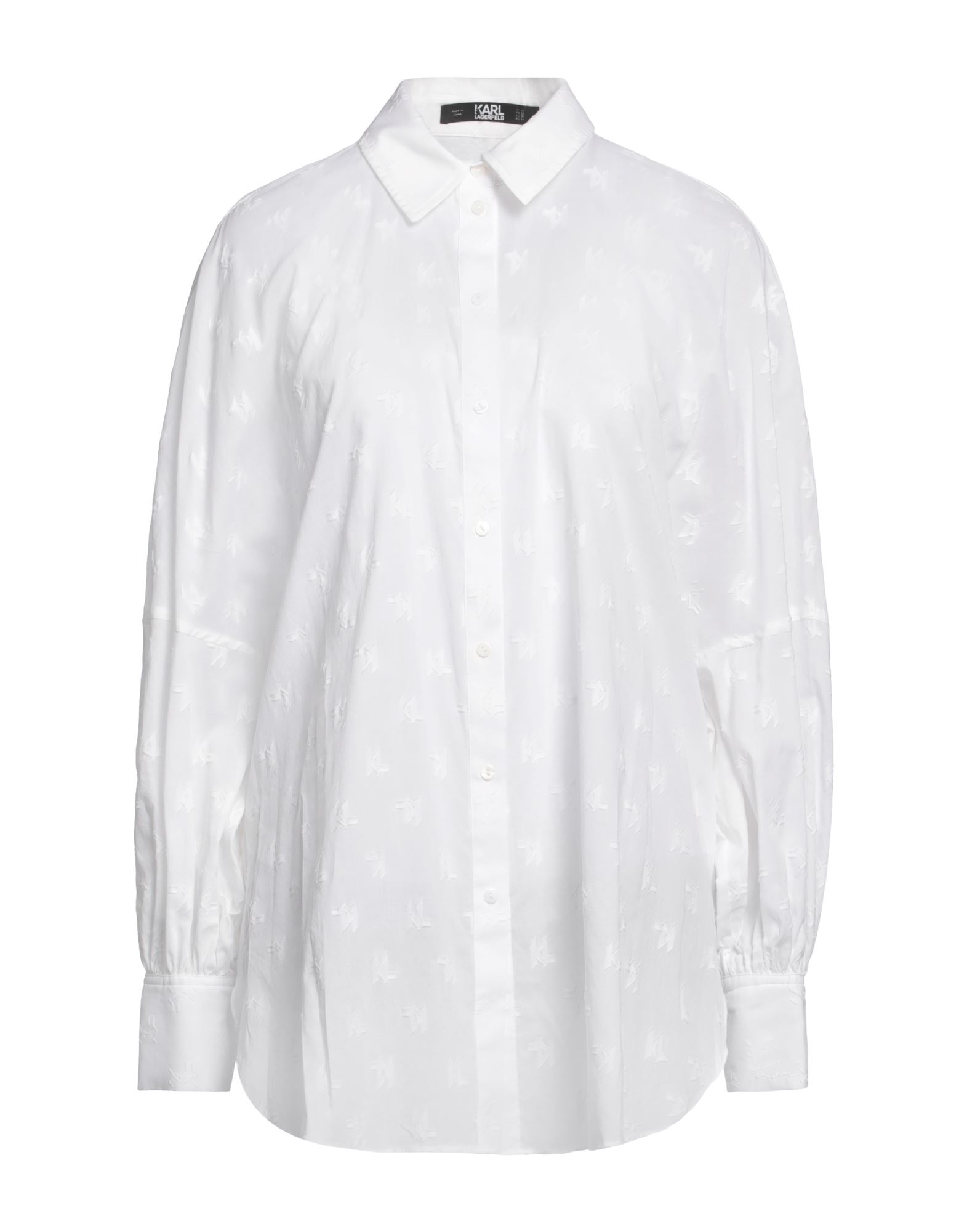 ԥ볫KARL LAGERFELD ǥ  ۥ磻 44 åȥ 100% KL MONOGRAM COTTON SHIRT