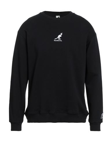 Shop Kangol Man Sweatshirt Black Size L Cotton